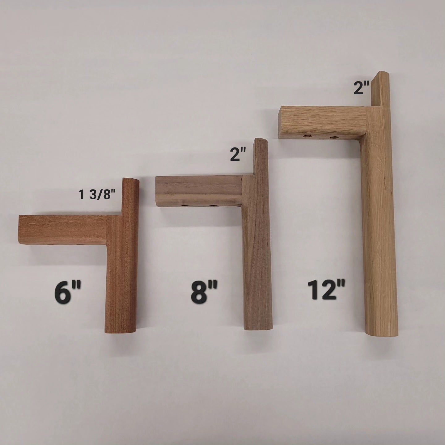"wrap-around" legs, set of 4