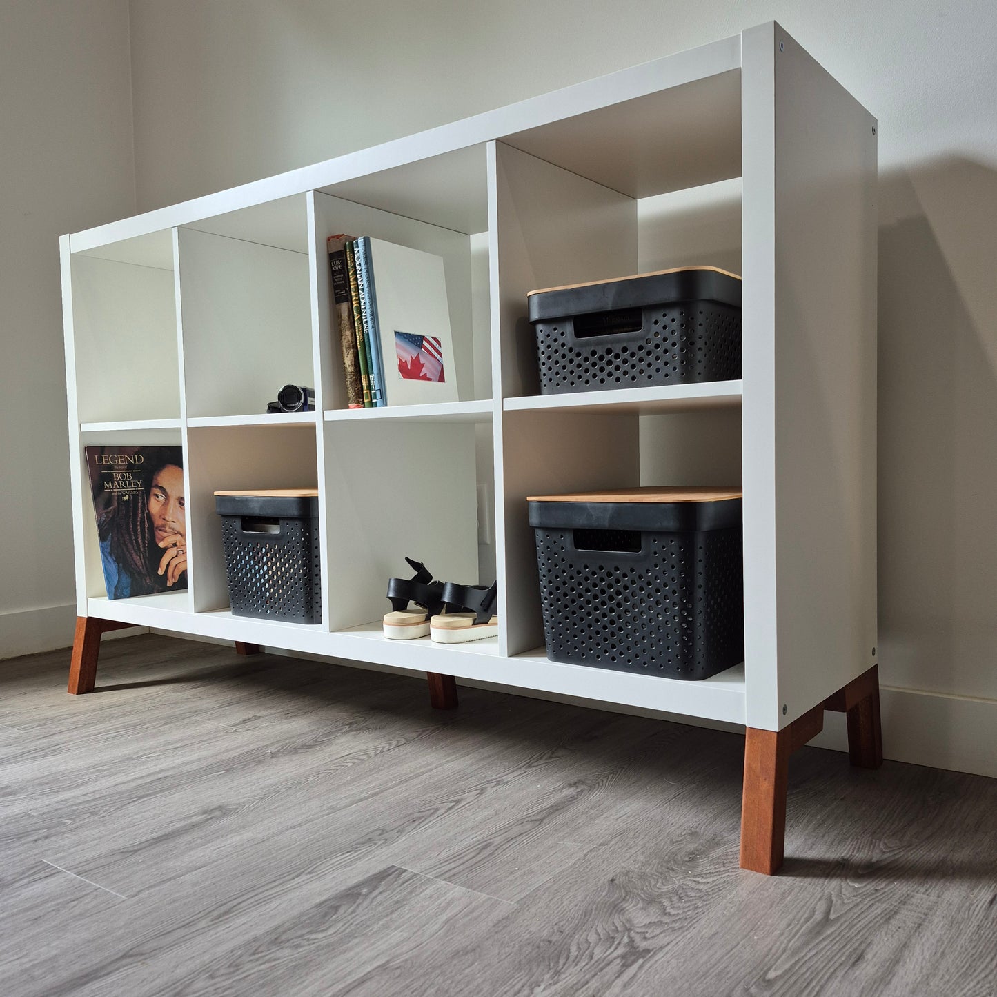 Leg Kit for Ikea Kallax, horizontal or vertical