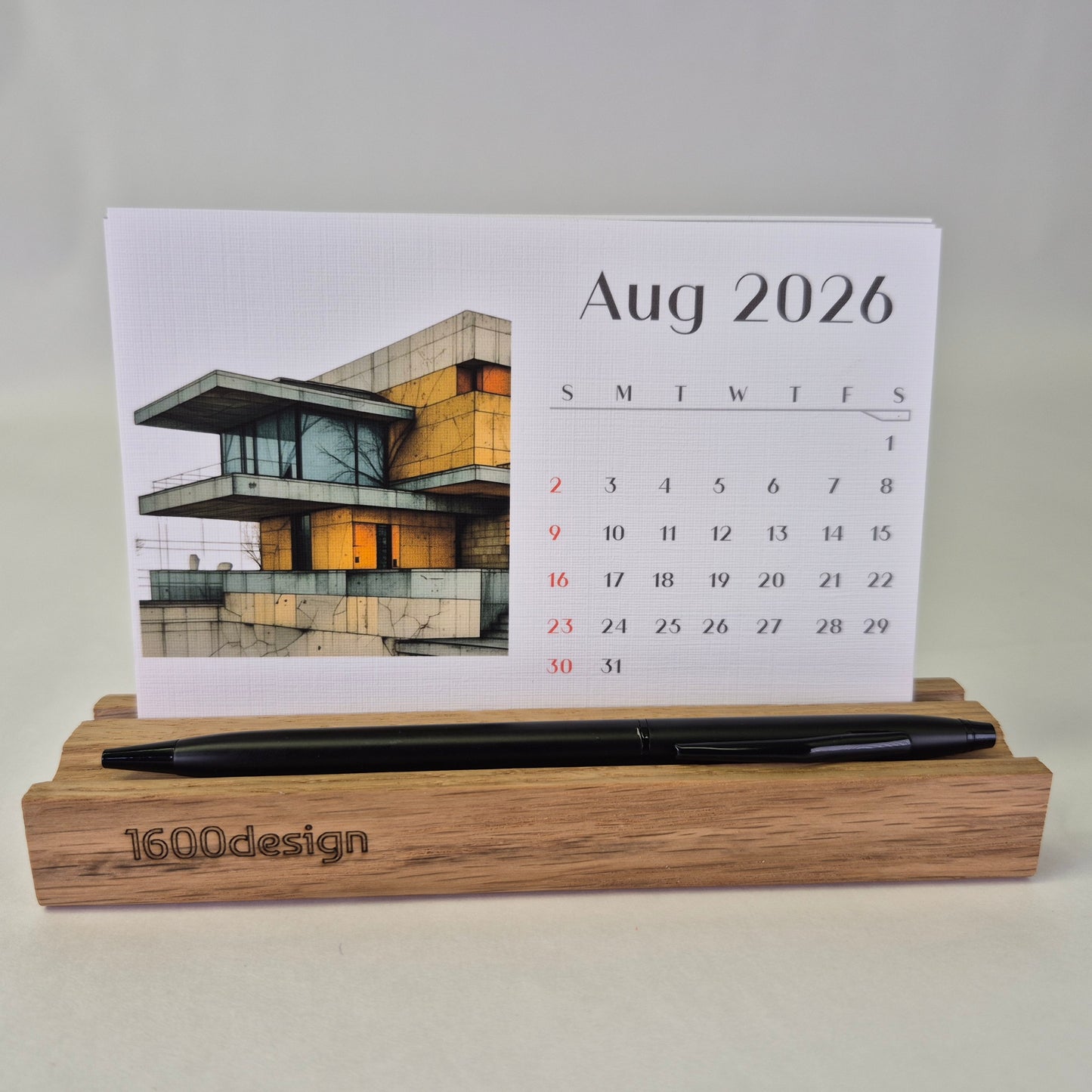 architectural desk calendar