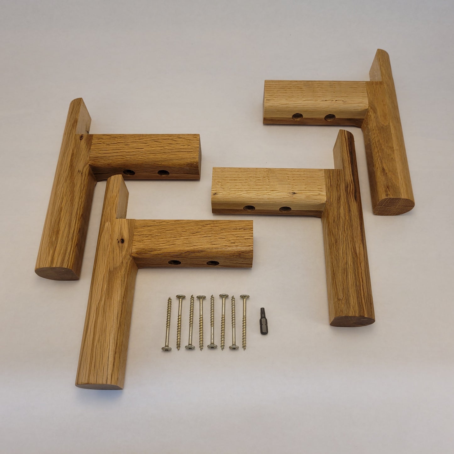 "wrap-around" legs, set of 4