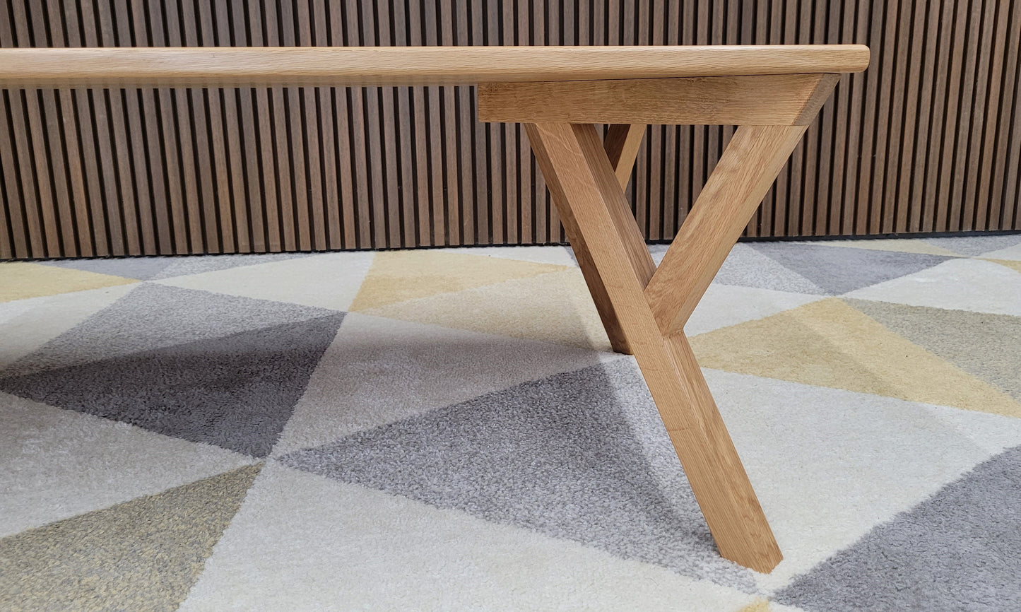 White Oak Y-legs, coffee table height, set of 4