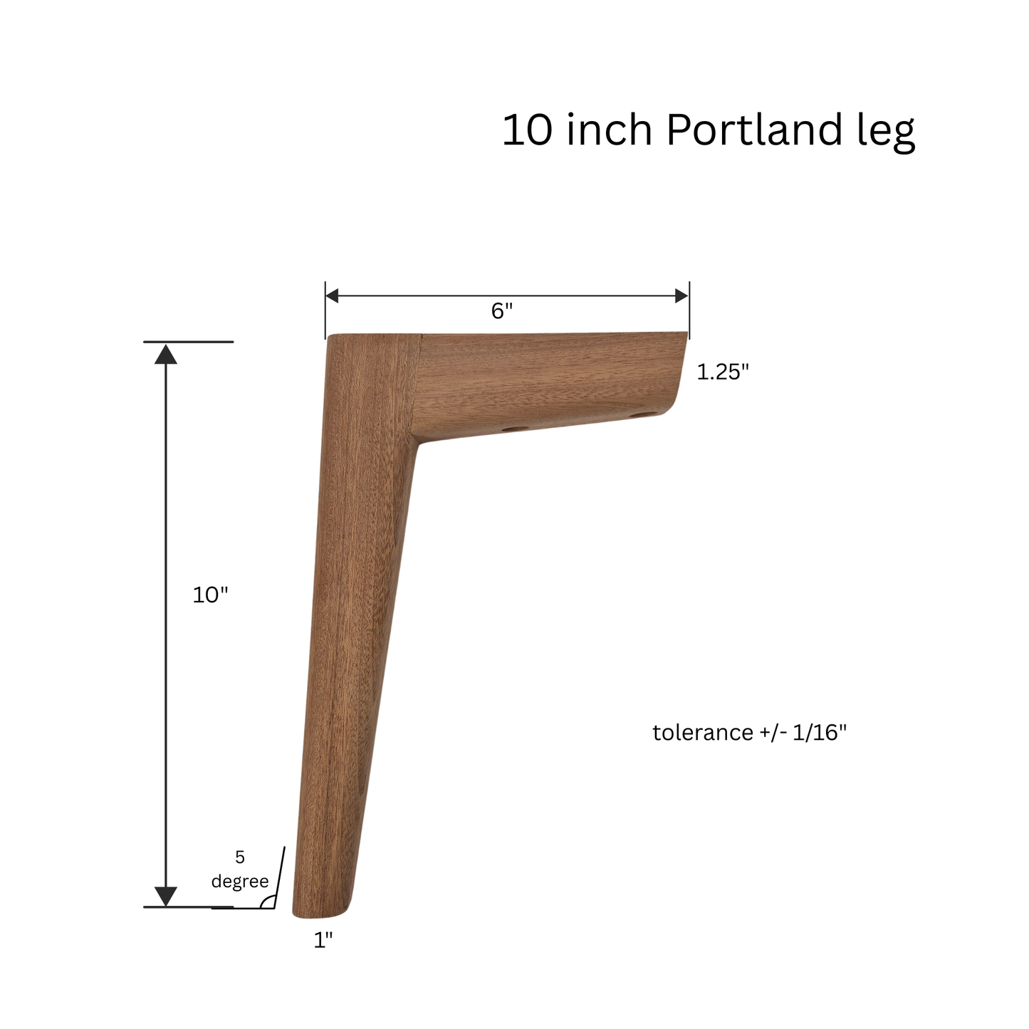 10" Portland Legs