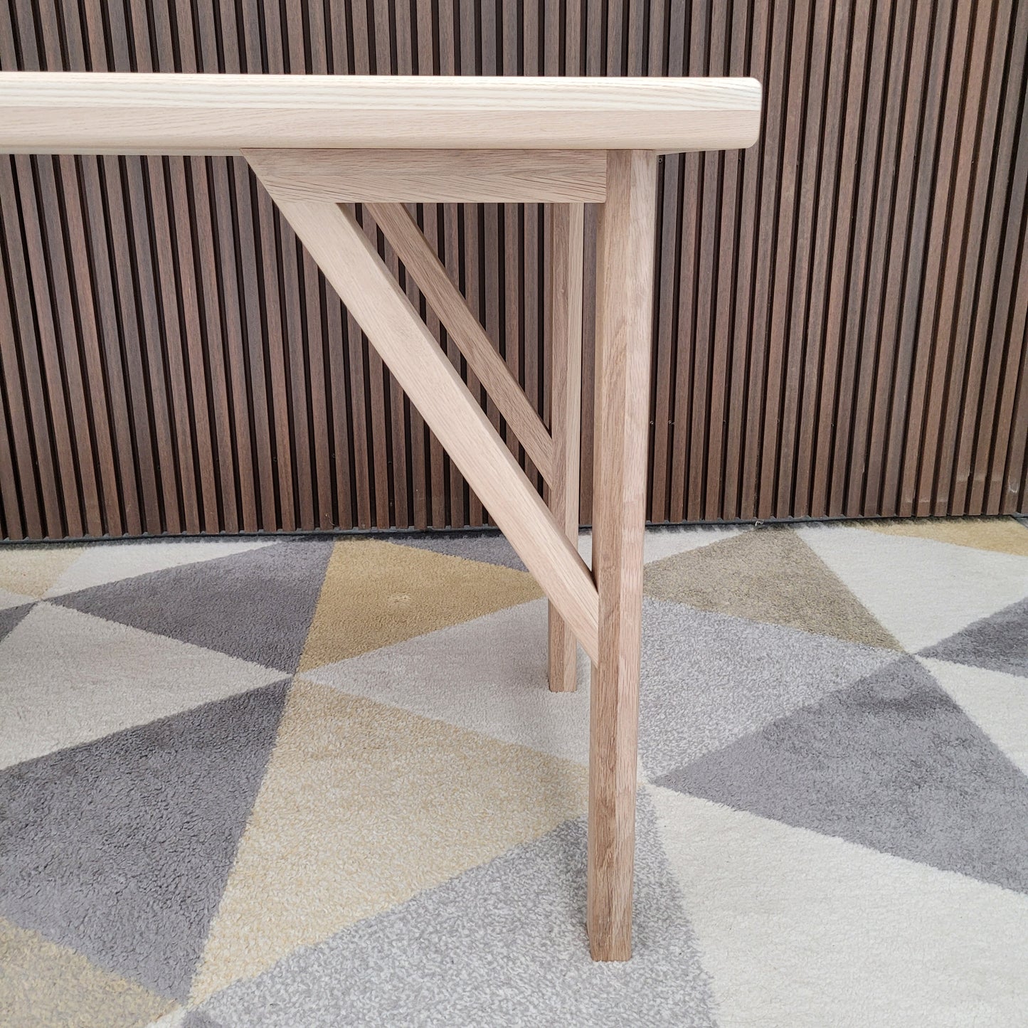 White Oak Brace Legs, dining height, set of 4