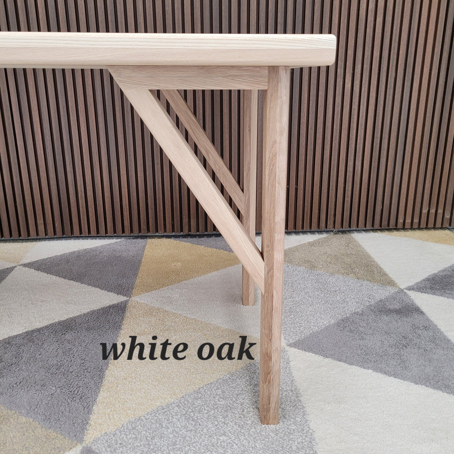 White Oak Brace Legs, dining height, set of 4