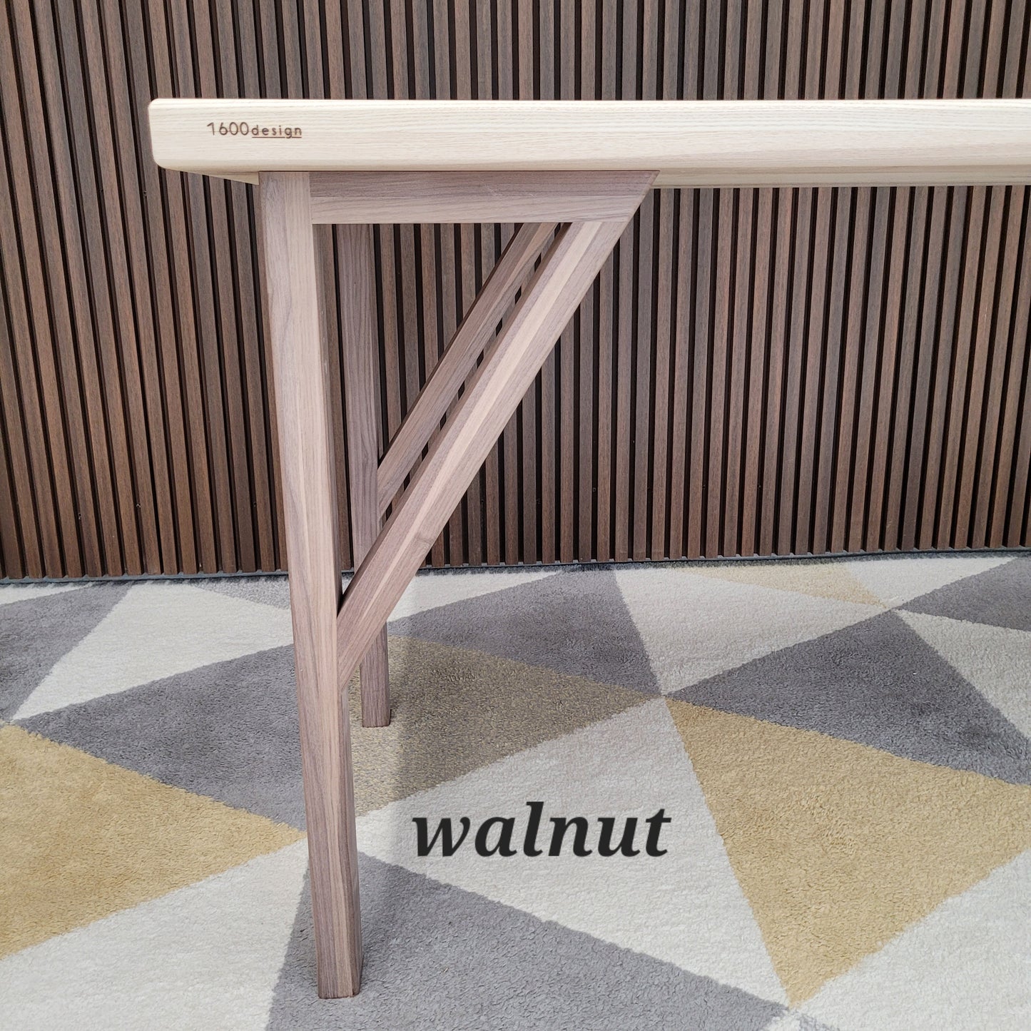 Walnut Brace Legs, dining height, set of 4