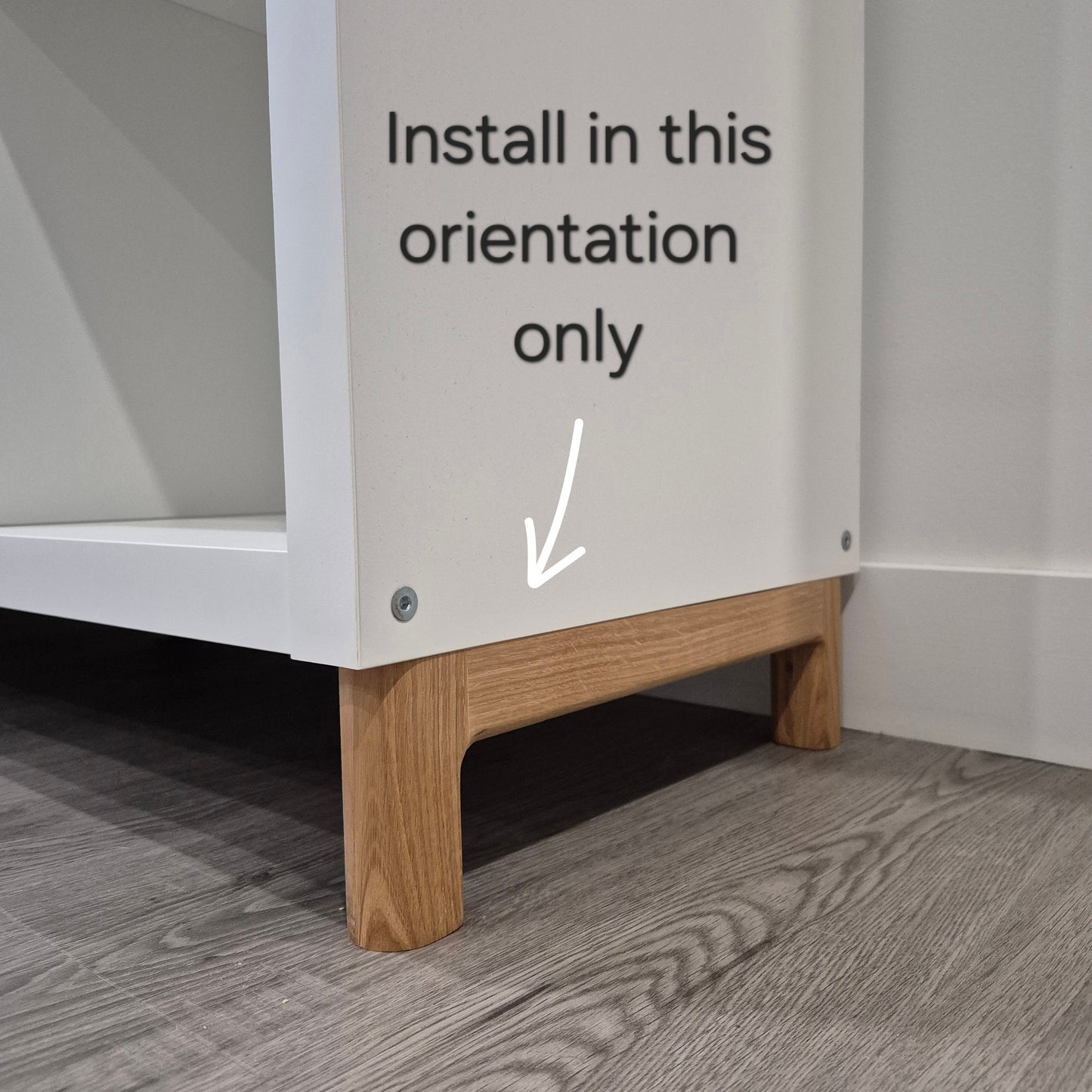 4" base for Ikea Kallax