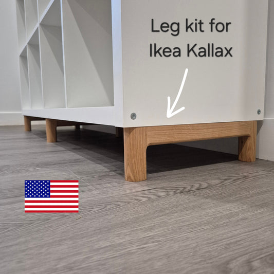 4" base for Ikea Kallax