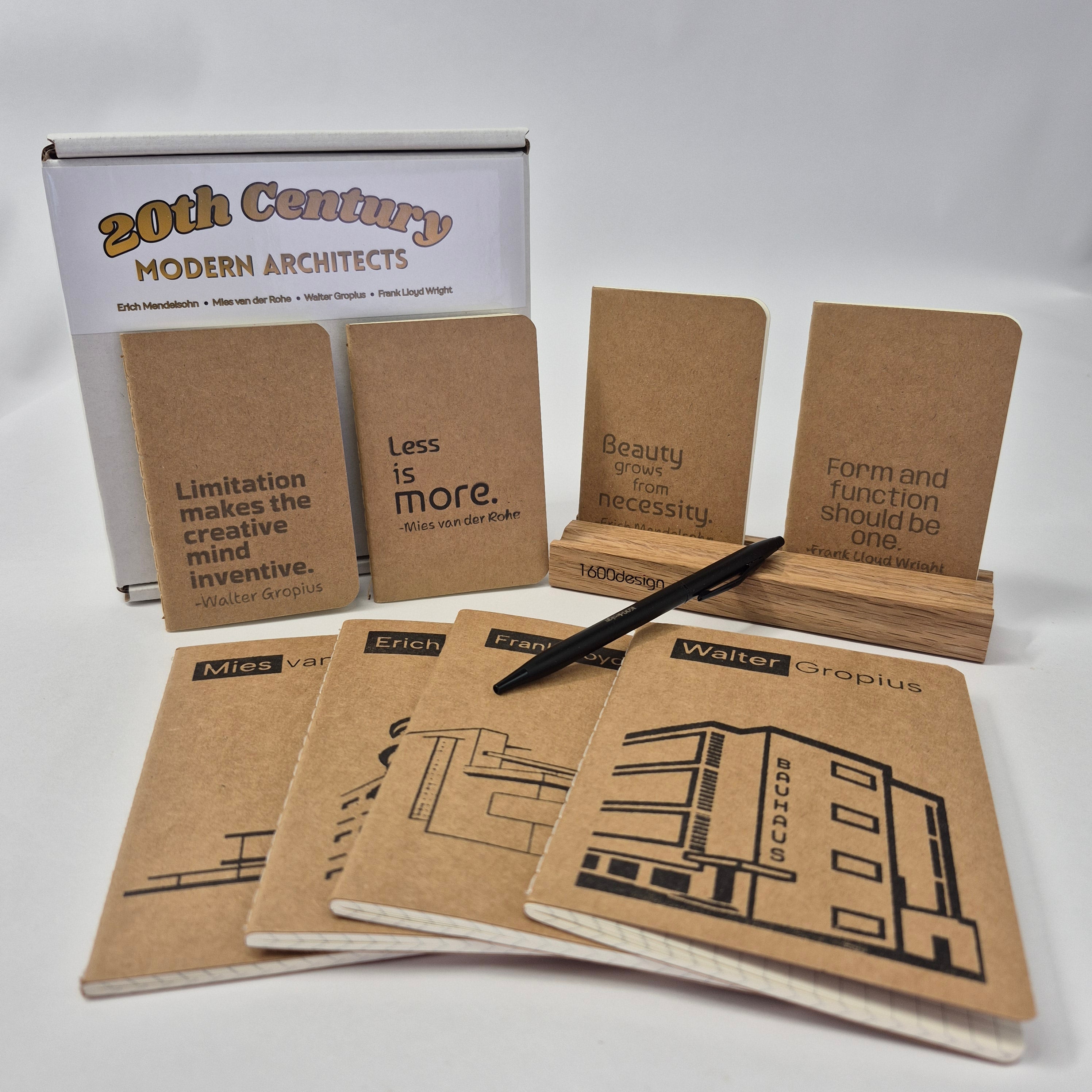 20th Century Modern Architects Gift Set – 1600design