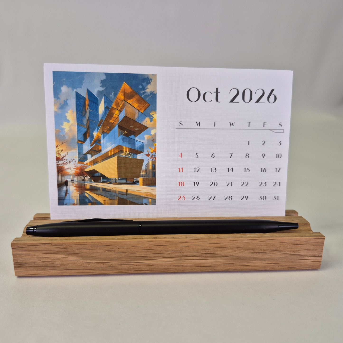 architectural desk calendar