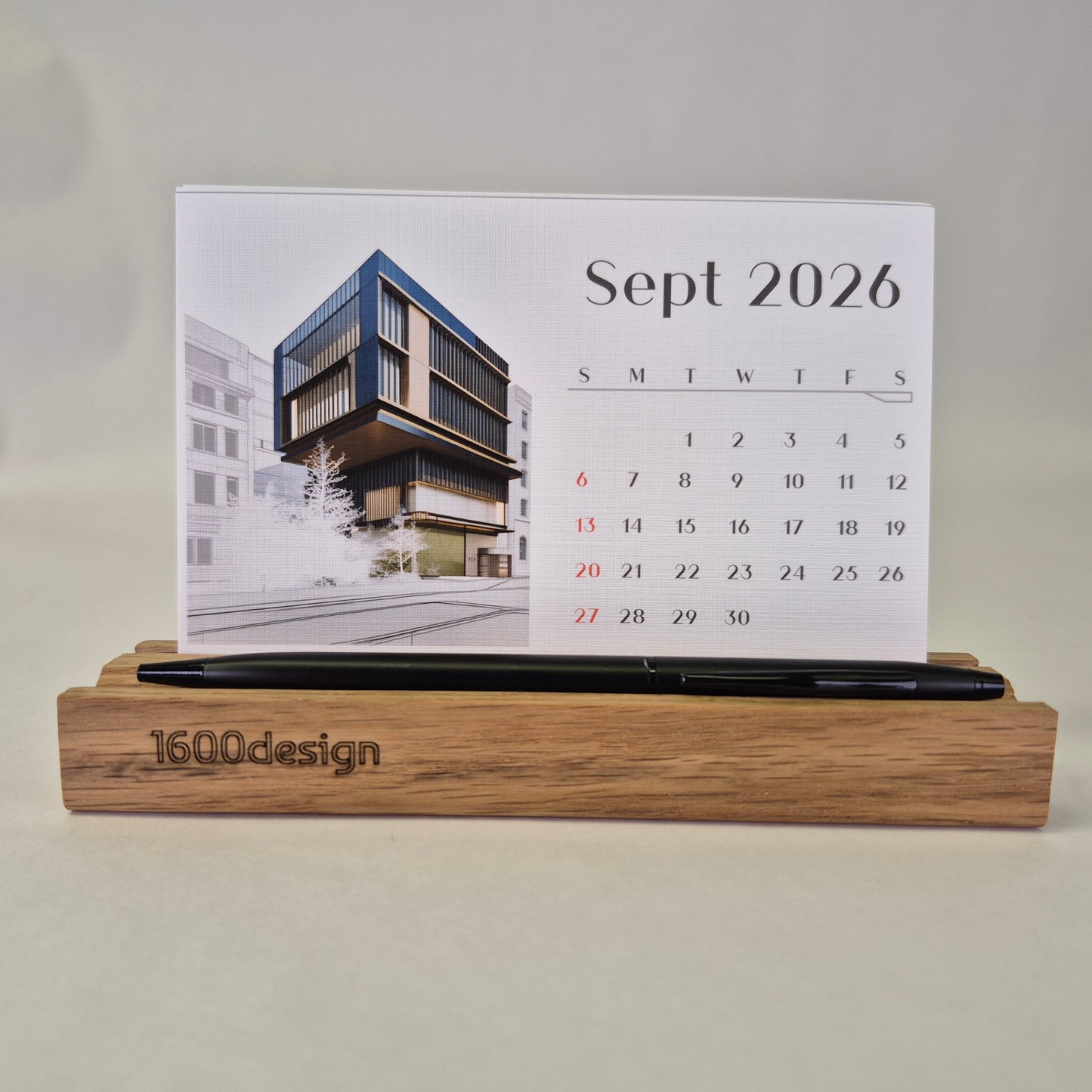 architectural desk calendar