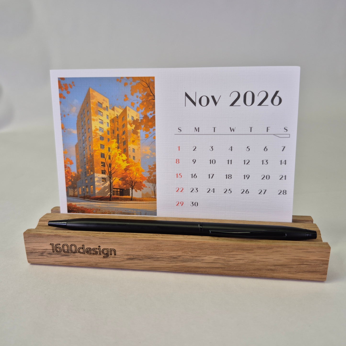 architectural desk calendar