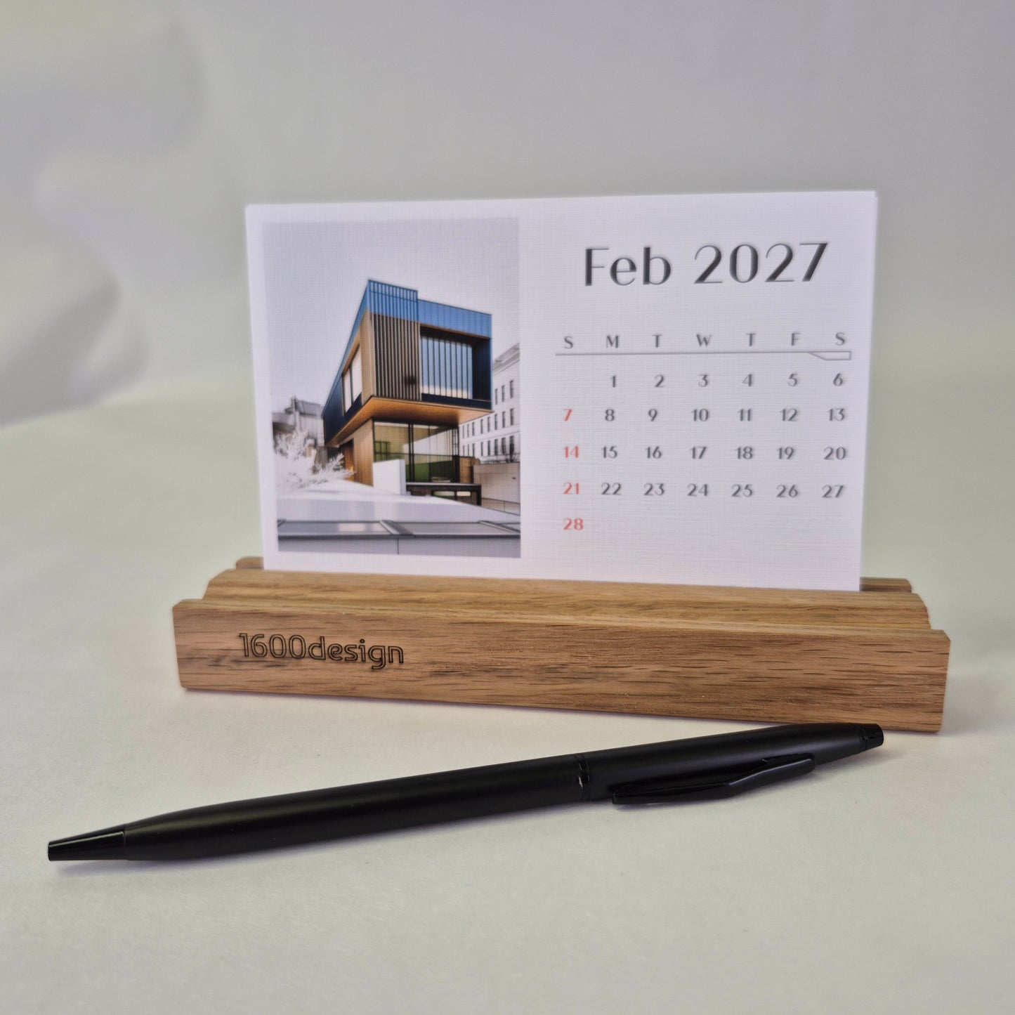 architectural desk calendar