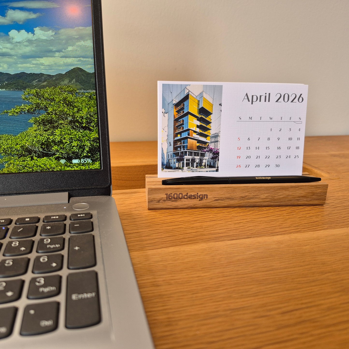 architectural desk calendar
