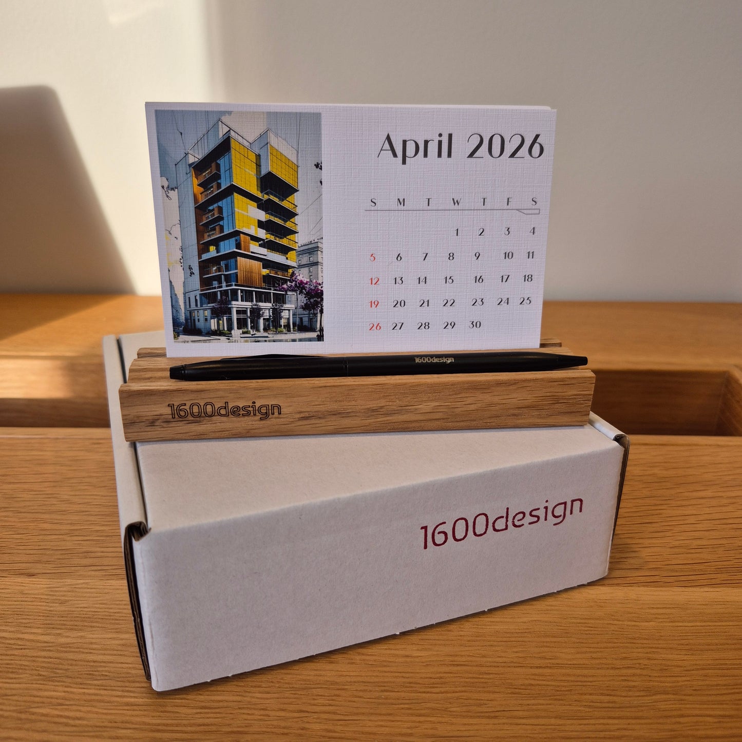 architectural desk calendar