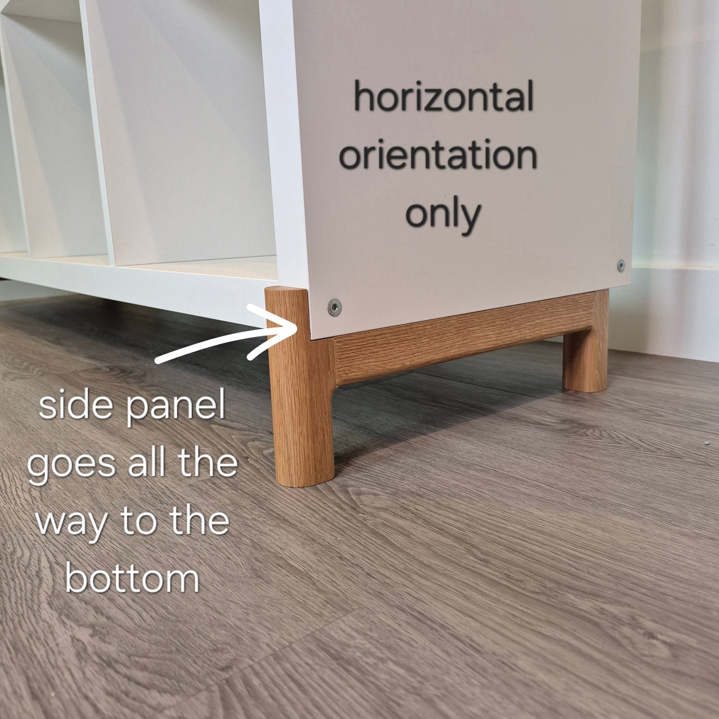 Wrap around base for Ikea Kallax