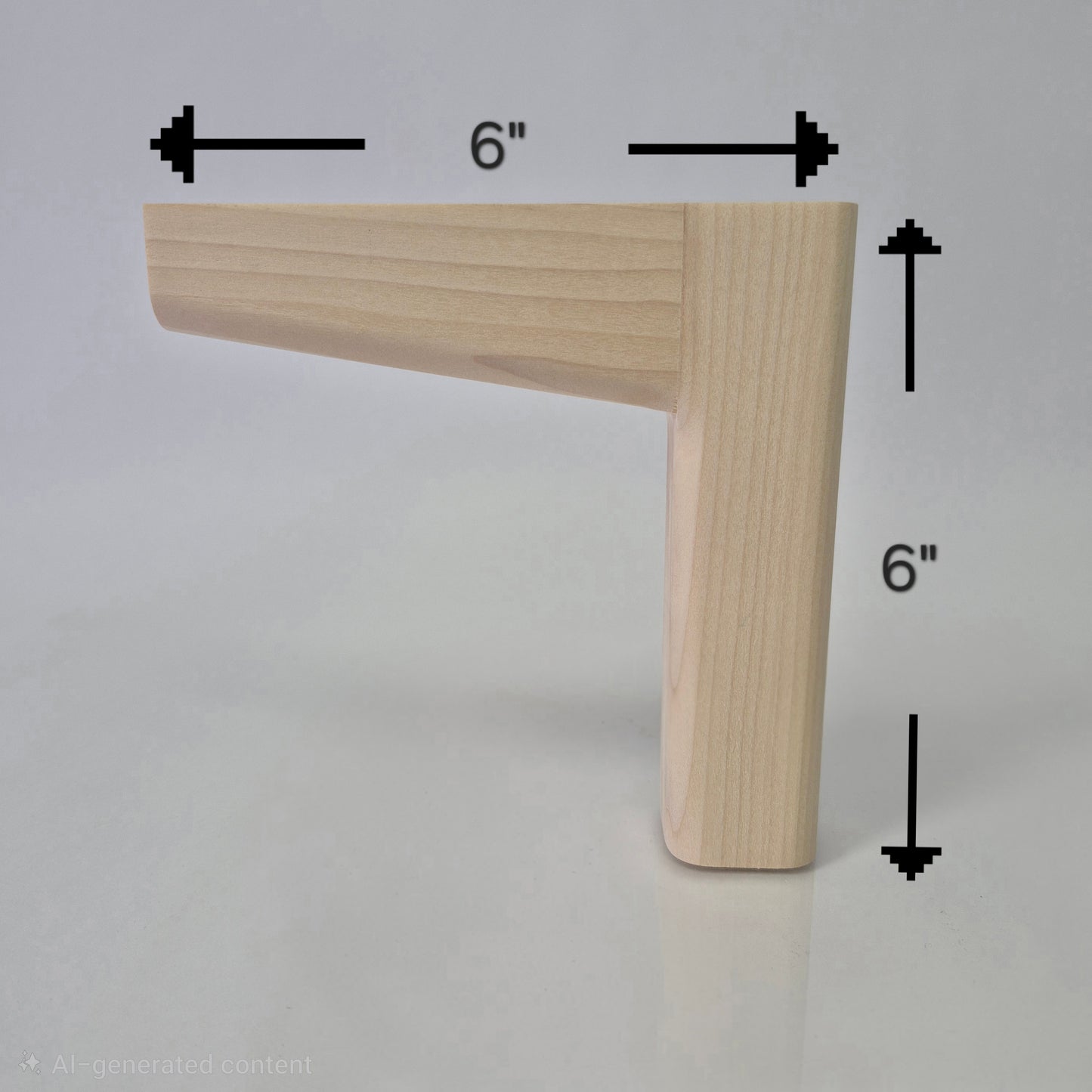 Simple Wooden Furniture Leg, set of 4
