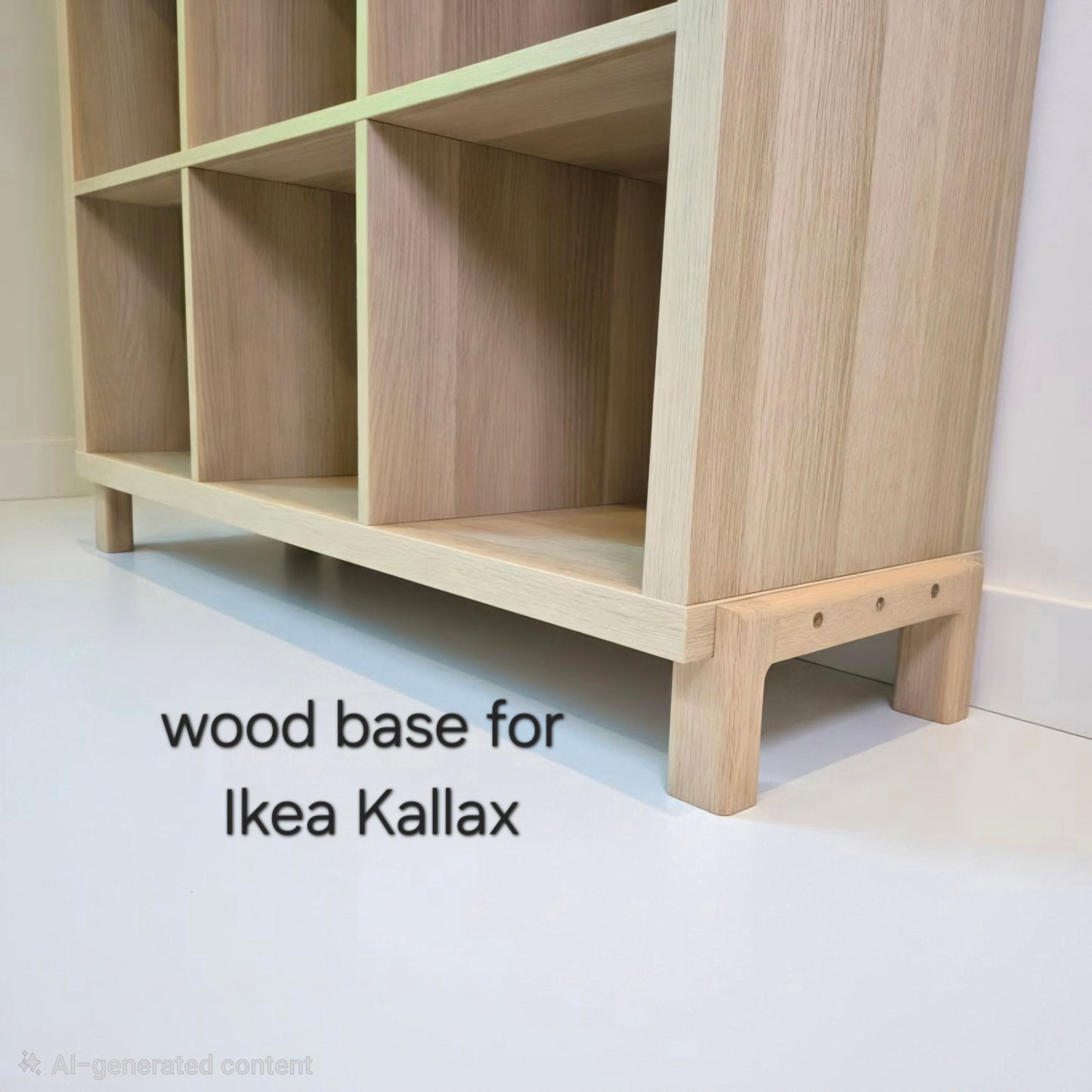 4" base for vertical Kallax
