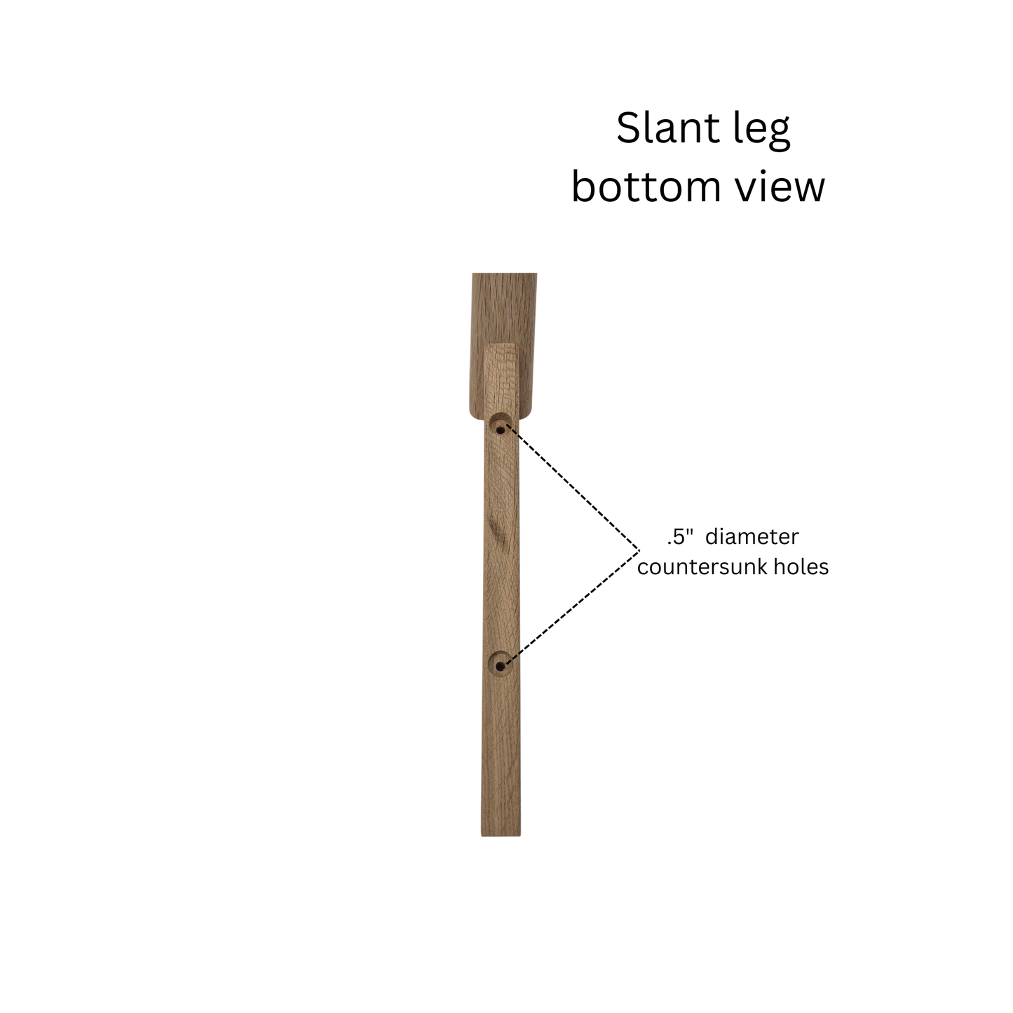 6 inch slanted furniture legs, set of 4